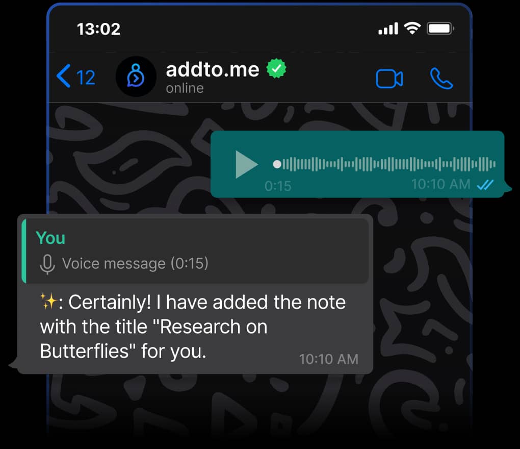 voice message feature